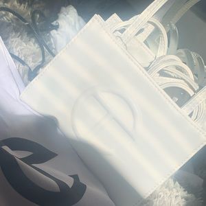 Small White TELFAR Bag